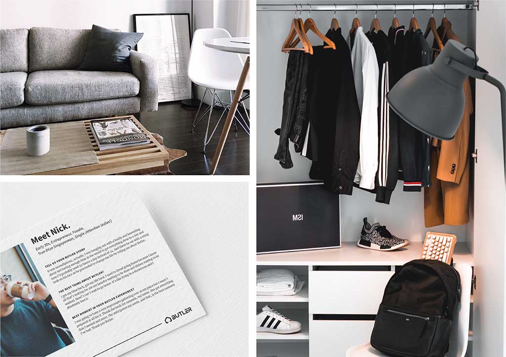 A page of Butler's brand guide designed by Sandra Tay.