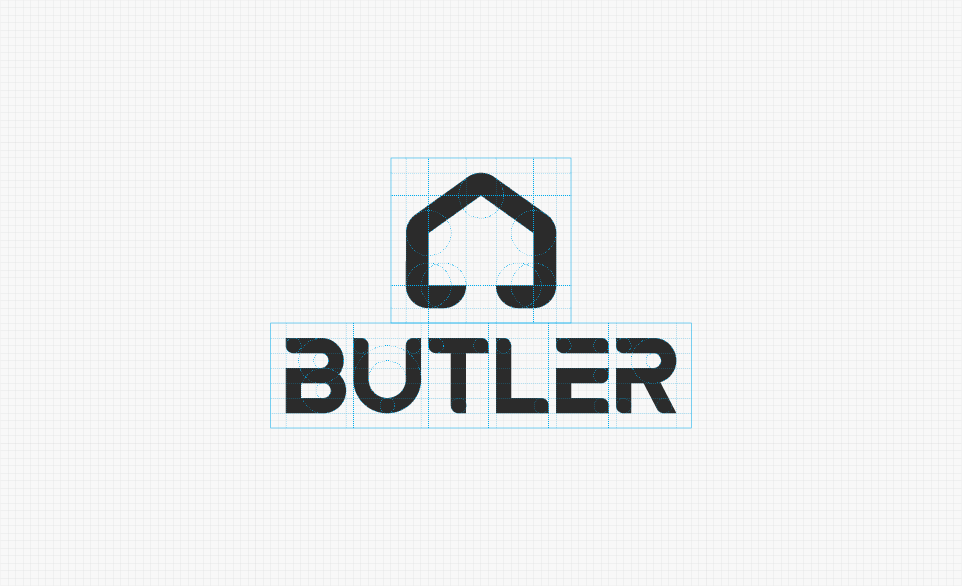 A page of Butler's brand guide designed by Sandra Tay.